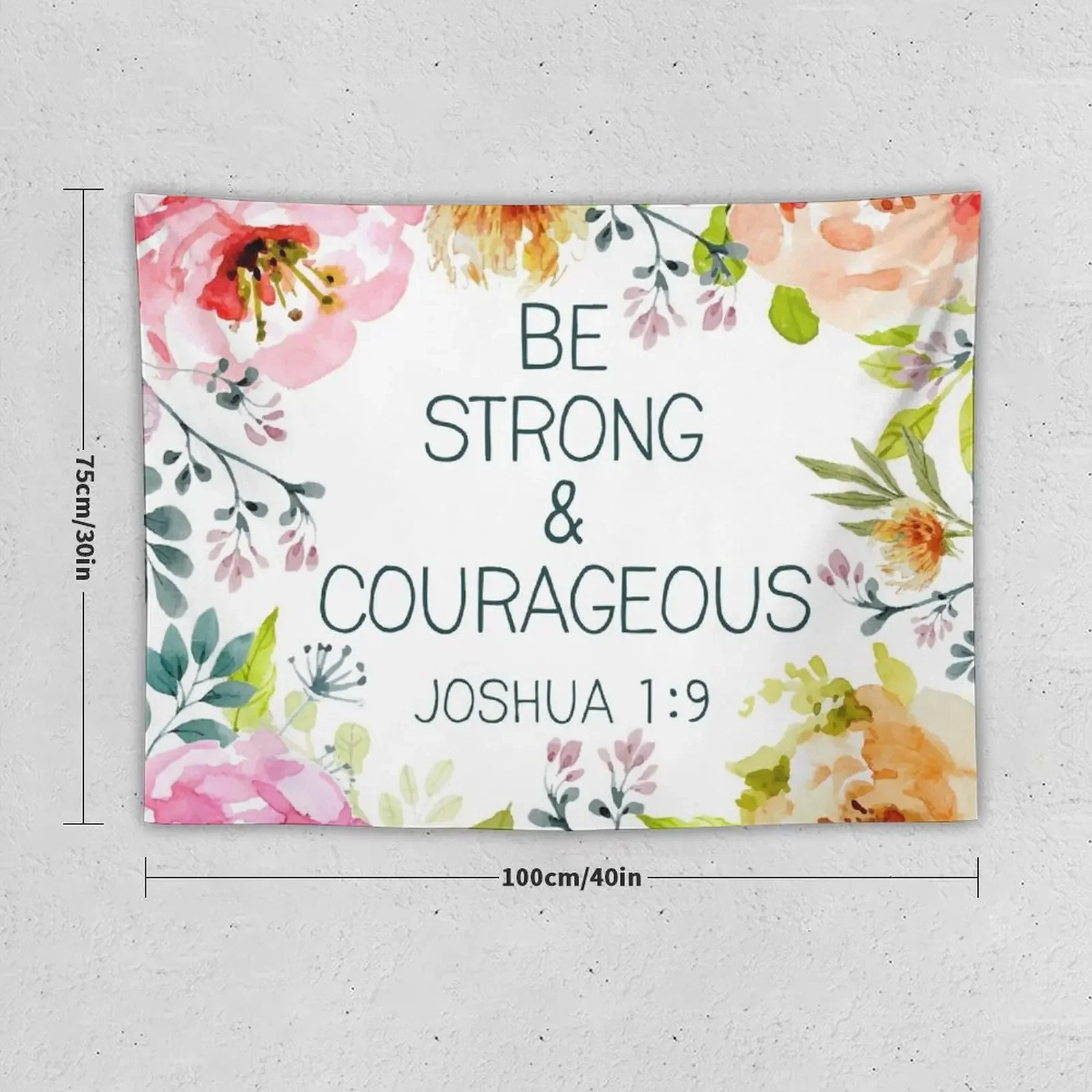 Be strong & courageous Tapestry Decoration Pictures Room Wall House Decoration Custom Decorative Paintings Tapestry