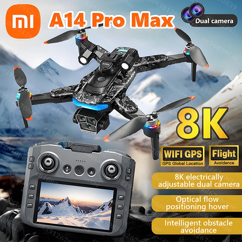 

Xiaomi A14Pro Max Mini Drone 8K HD Dual Camera Remote Control Aircraft Profesional Aerial Photography Quadcopter Toys UAV 10000M