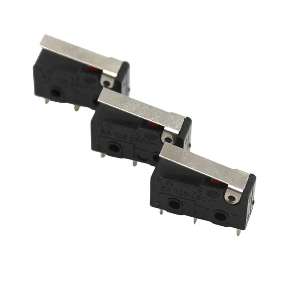10PCS 3 Pin 0-24V Small Limit Collision Switch COM NC NO Mechanical Trigger Touch Sensor DIY Robot Model Circuit Accessories