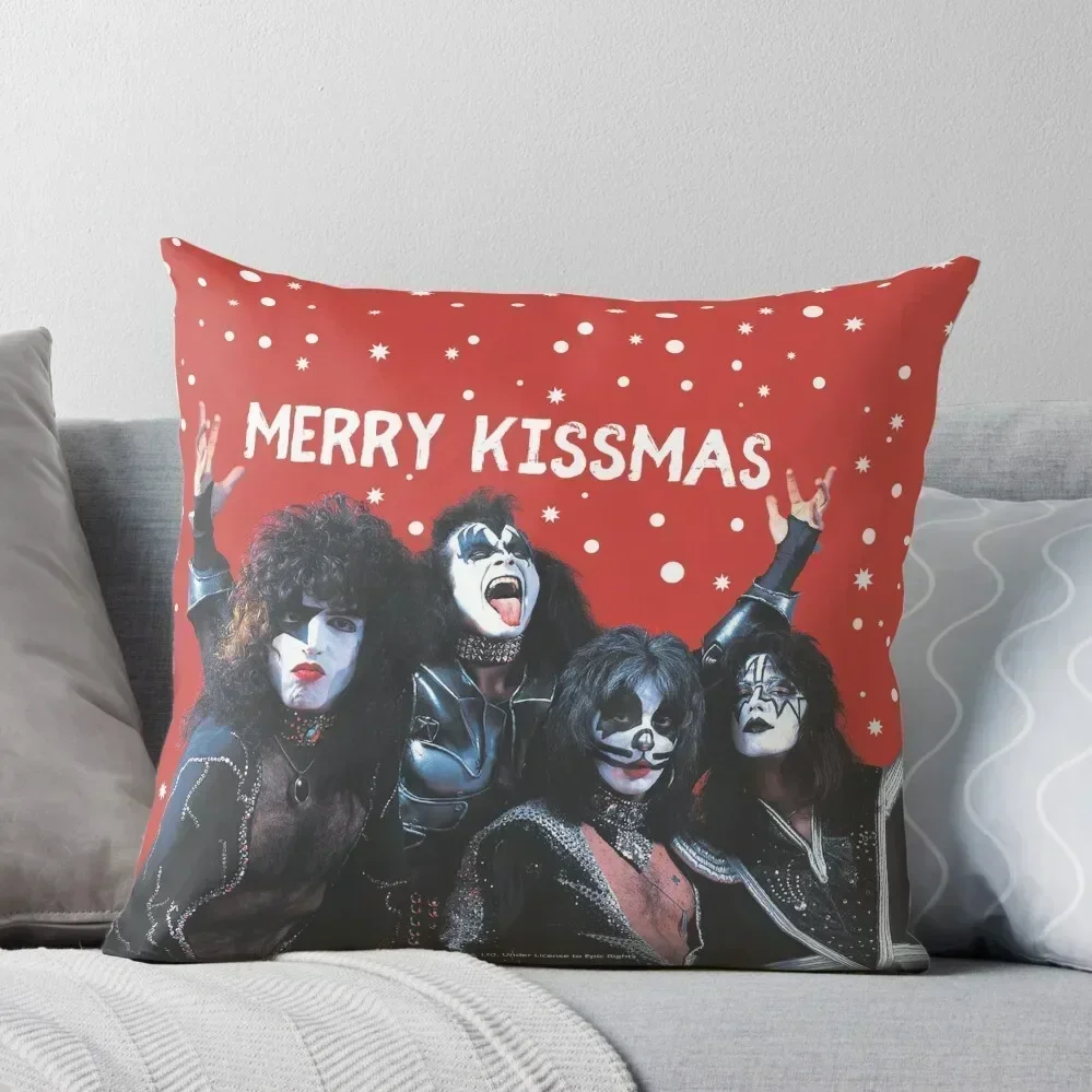 Merry Kissmas! Throw Pillow Luxury Pillow Case Cusions Cover pillow