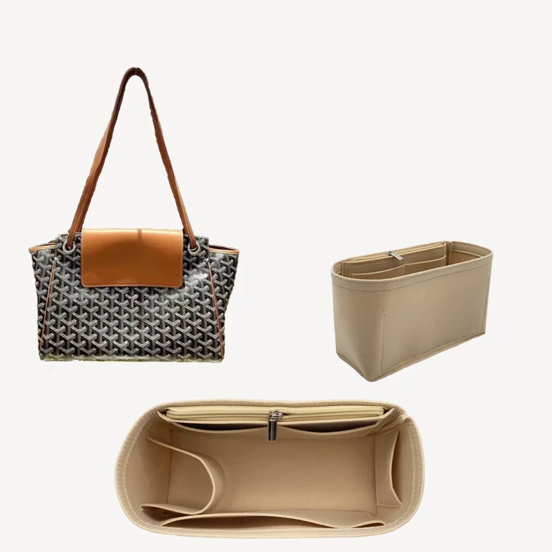 Goya Rouette Organizertas Binnenopbergetui Cosmetische tas Tote Bag Opbergoplossing Pure kleur Kubiek ontwerp Huishoudelijk orgel...