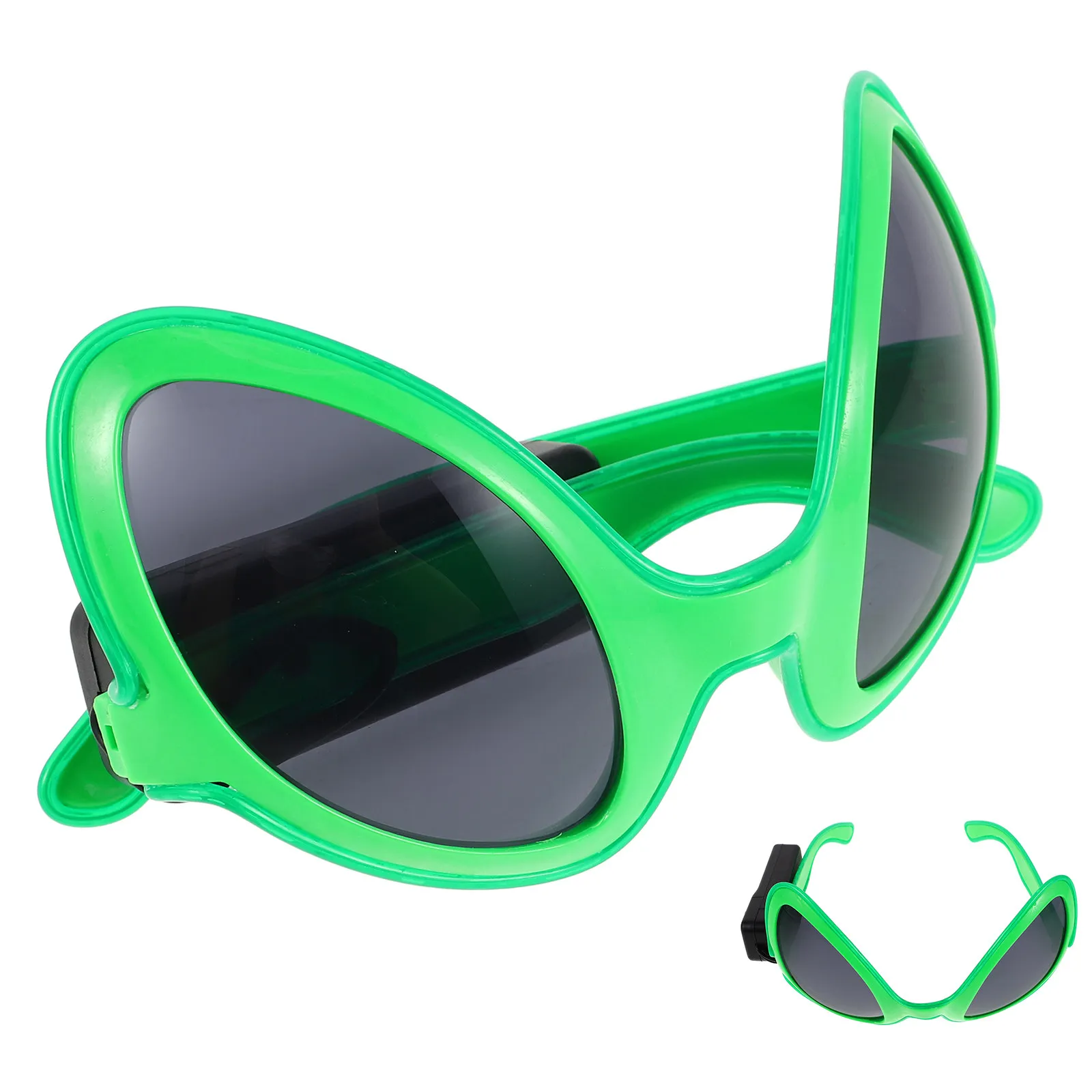 

Alien Glasses Neon Green Light Up Funny Halloween Party Sunglasses Novelty Glow in The Dark Festival Accessories