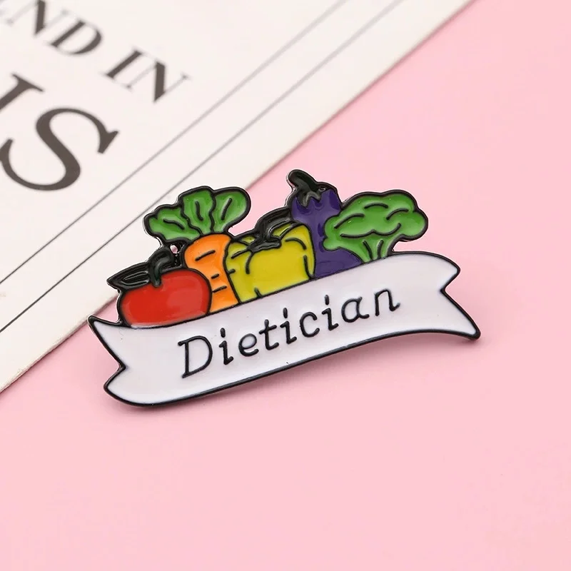 Plant pals enamel pin vegan food badge cute vegetables brooch Easter birthday gifts ideas