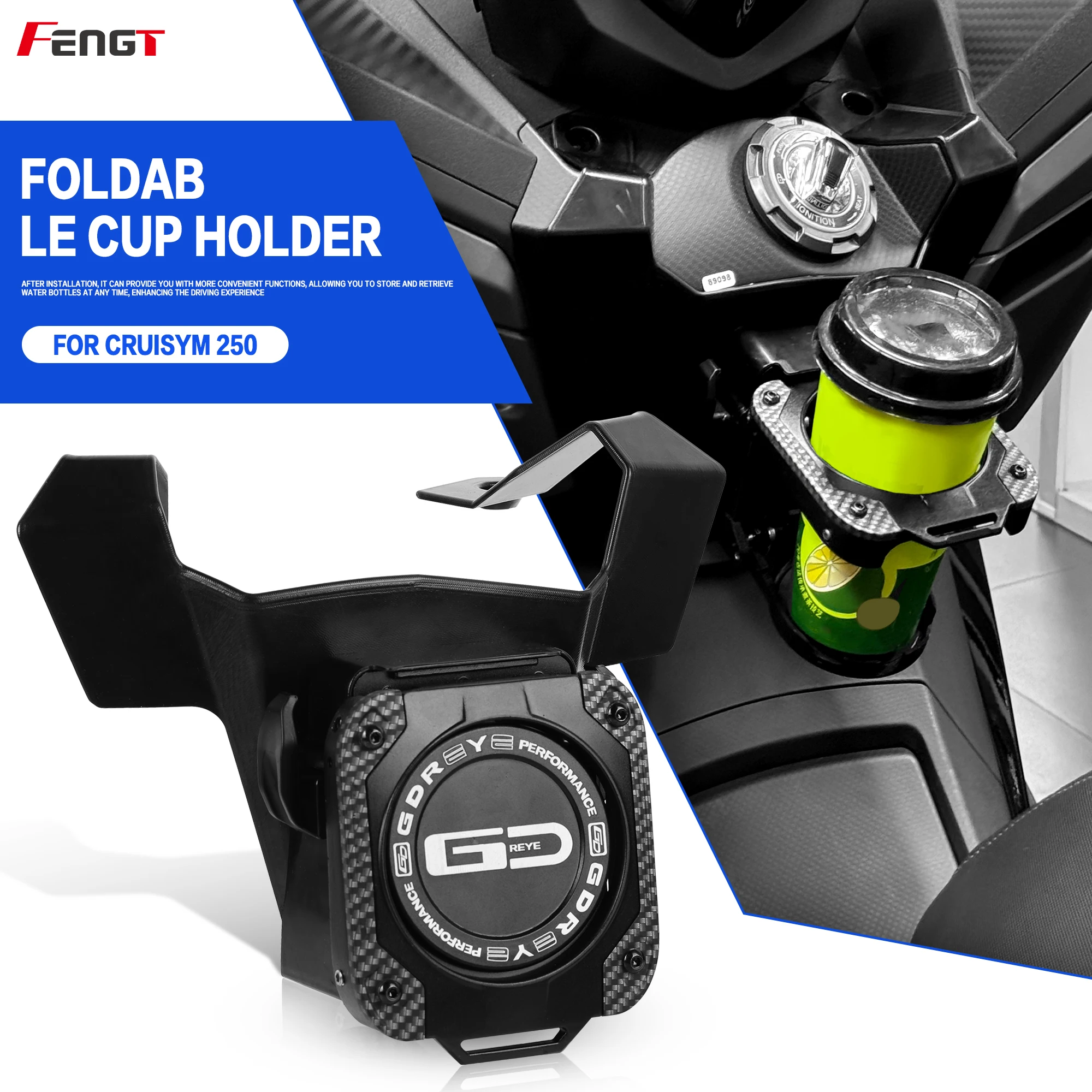 

Специальный кронштейн для мотоцикла SYM CRUISYM 250 250 с подставкой, чашка для воды, держатель для напитков, воды, напитков, держатель для чашки, крючок для хранения