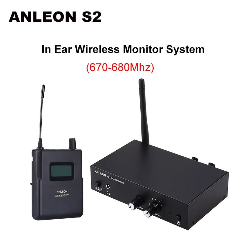 ANLEON S2 670-680 МГц NTC антенна Xiomi стерео беспроводная система мониторинга беспроводные наушники микрофон система передатчика