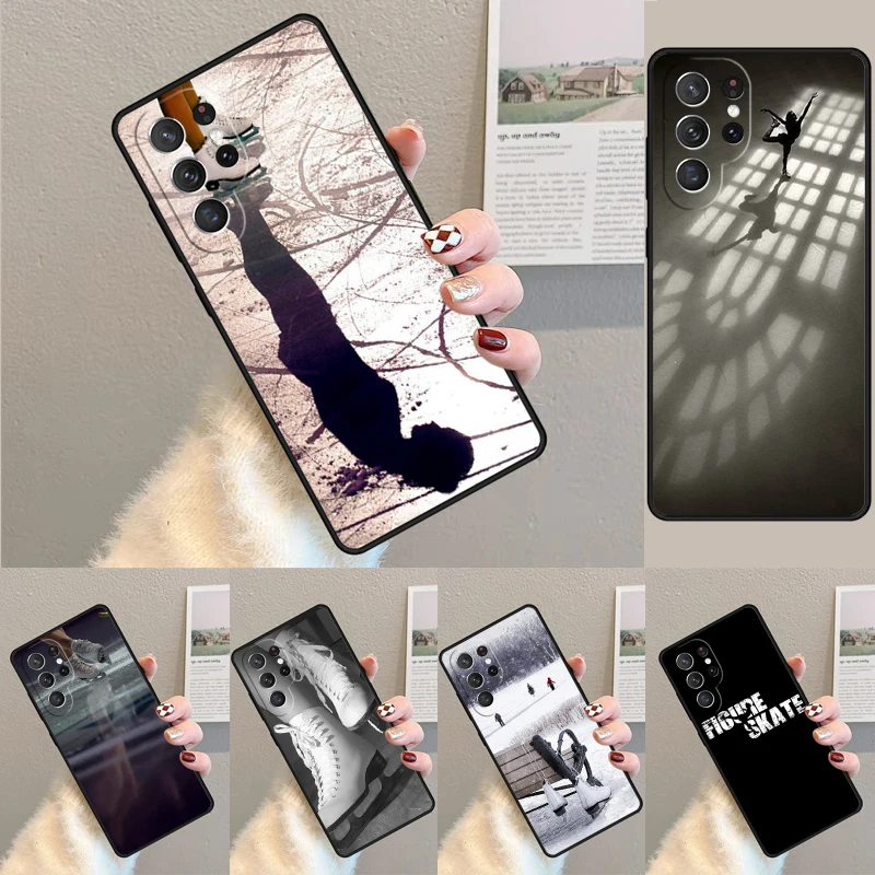 Eiskunstlauf Tanz Sport Handyhülle für Samsung Galaxy Note 10 Pro S26 Ultra S23 S24 FE S25 S21 S22 PLUS Stoßfeste Hülle
