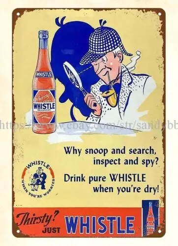 Whistle man cave diner kitchen decor metal tin sign metal pub shop  signs sign