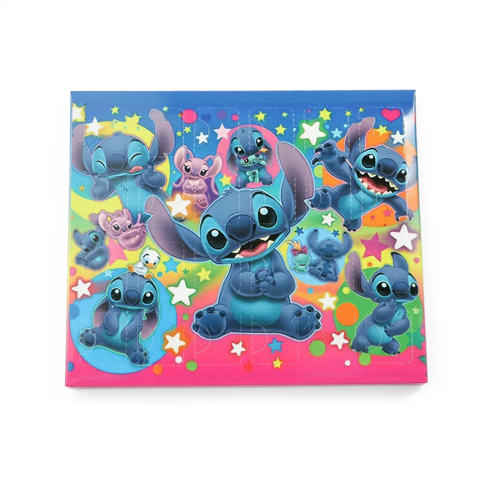 2024 Disney Stitch 24 Days Xmas DIY Jewelry Blind Box Lilo&Stitch Christmas Advent Calendar Blind Box Making Kit Gift Toys