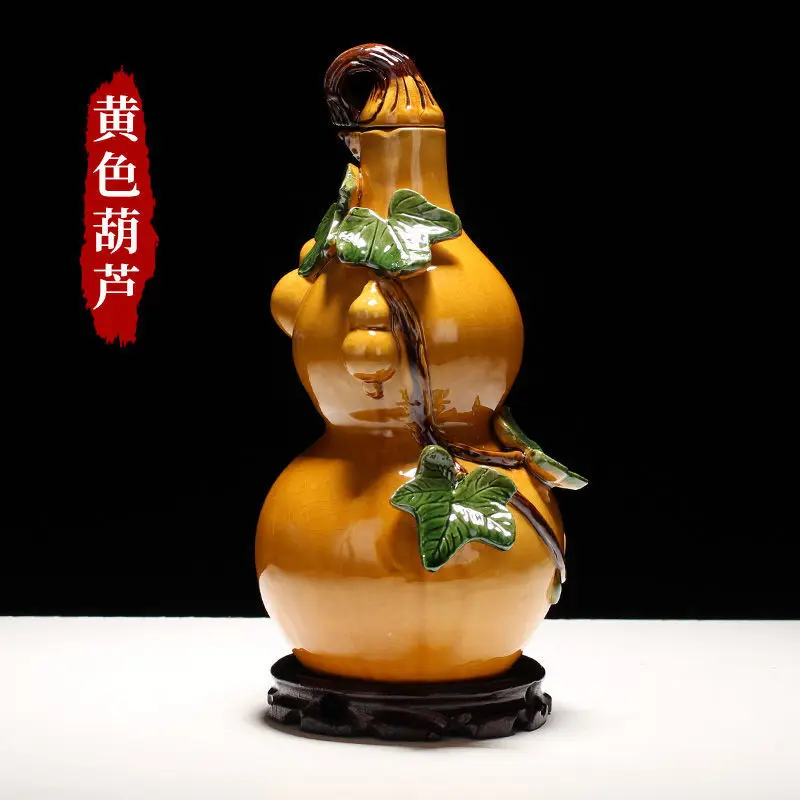 Blessing products, handicrafts, ornaments, decorations, ceramic gourd ornaments, home decoration