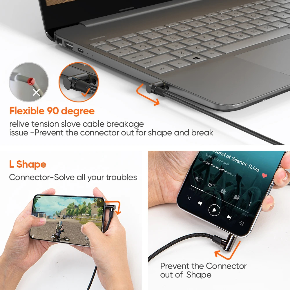 CableCreation 3.5 مللي متر TRRS AUX كابل ذكر إلى ذكر الصوت كابل ستيريو دعم ميكروفون المتكلم سماعات الفضة مطلي النحاس