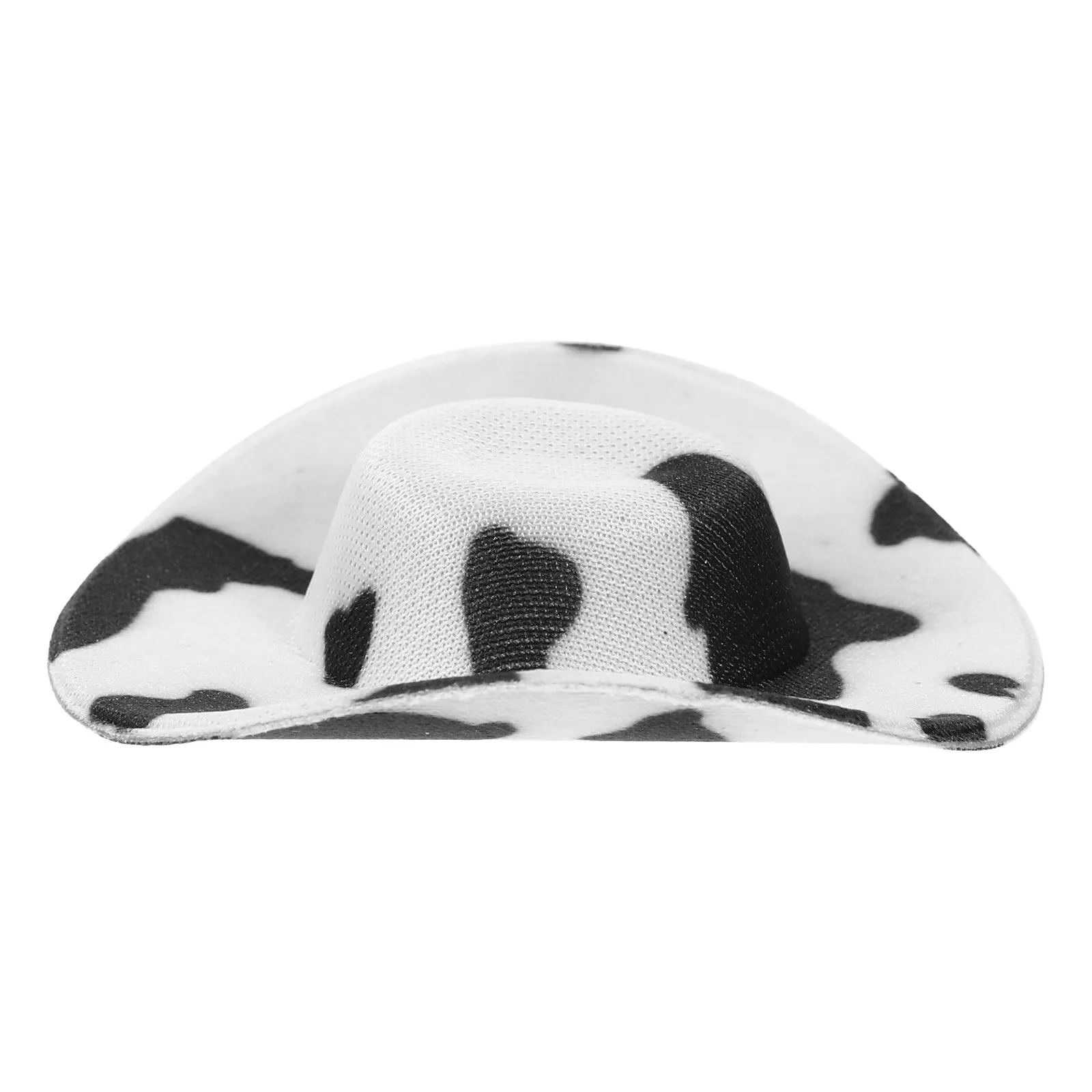 Mini Cow Print Cowboy Hat Tiny Cap Replacement Accessory Stylish Miniature Decoration Party Essential Accessory