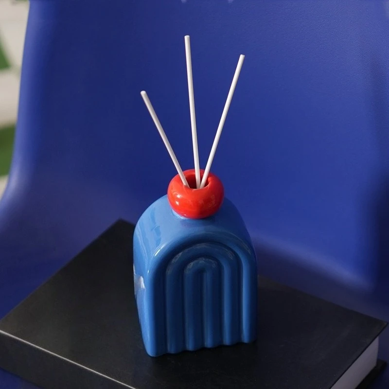 Creative Aromatherapy Ceramic Bottle Reed Diffuser Oil Holder Home Decor Scented Room Fragrance