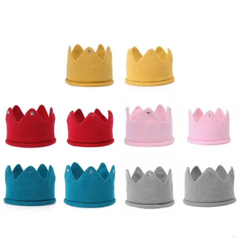 

R66D Knitted Hat Bonnet Hats Baby Party Hat Toddler Boys Girl Photo Hat