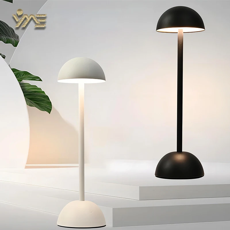 

Reading Table Lamp Touch Control Wireless Desk Lamp Study Room Bedside Mushroom LED Light Desktop Decoration Pod Night Light