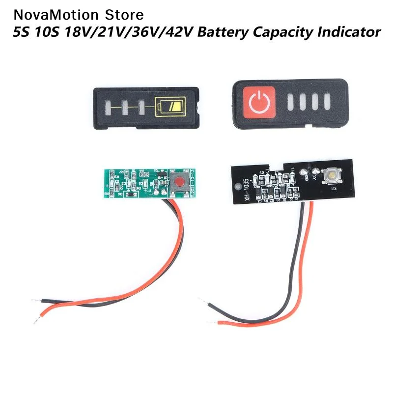 [NM]5S 10S 18V/21V/36V/42V Battery Capacity Indicator LED Display Lithium Battery Charging Tester For Electric Drill Screwdriver