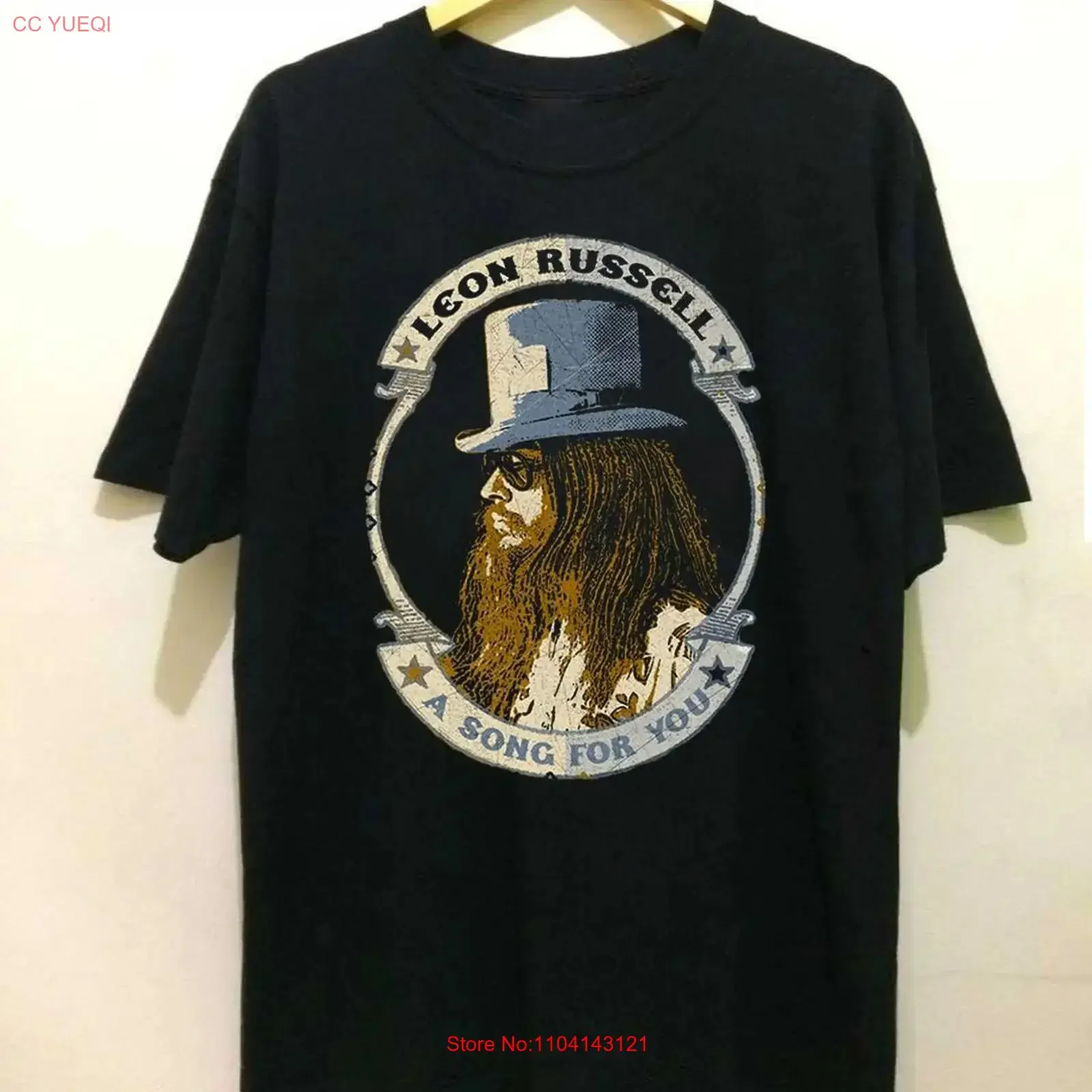 Leon Russell A Song For You  Adult Cotton T Shirt All Size vintage Washed Stylish fashion Unisex streetwear Versatile