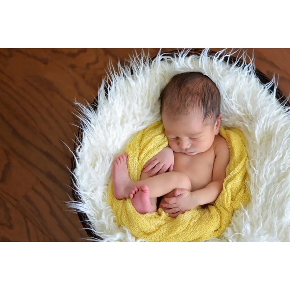 1Pcs Baby Blanket Photo Prop Stretchy Comfortable Safe for Newborn Photography Sessions Cozy Warm Background Mat Baby