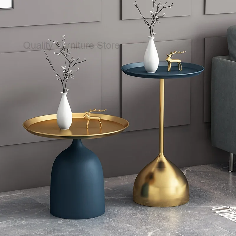 

Garden Nordic Metal Small Side Table Modern Living Room Sofa Corner Simple Creative Iron Center Muebles Home Furniture