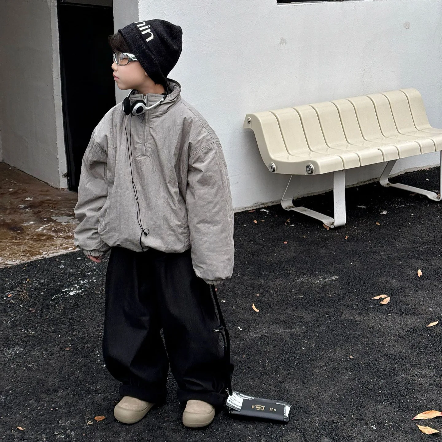 

Пальто, стеганая молния, теплый свитшот, утепленный топ для мальчиков, детский корейский свободный повседневный модный зимний новый однотонный