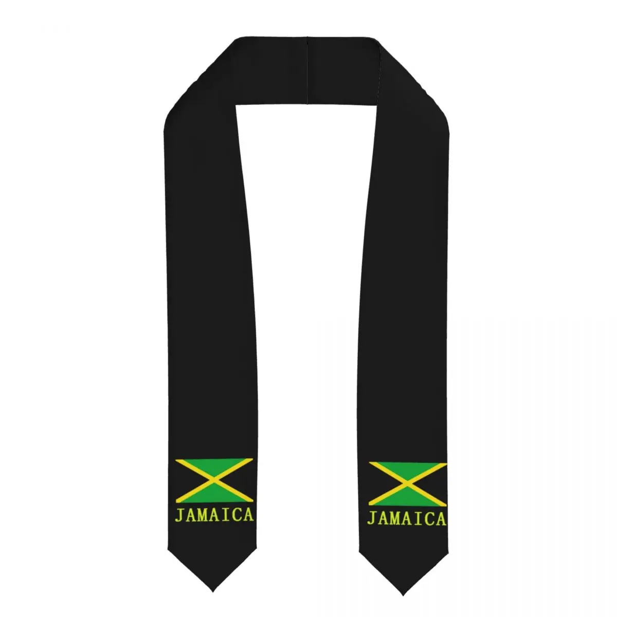 

Jamaica Flag Unisex Adult Graduation Stole Shawl for Academic Commencements Celebration Uniform