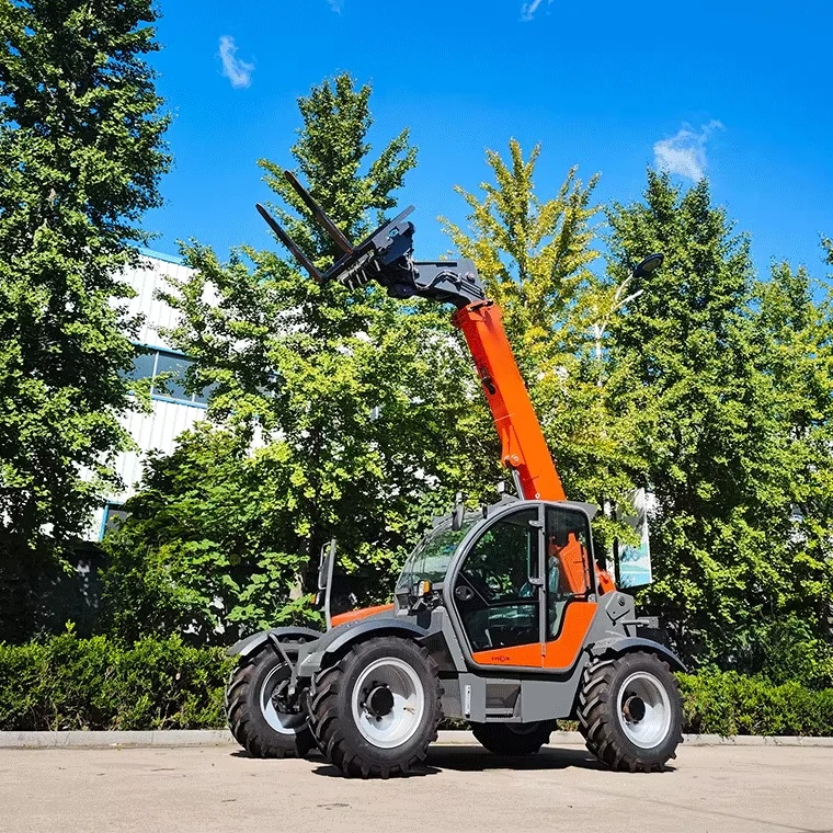 Telehandler Telescopic Boom Arm Wheel Loader Farm Equipment Telehandler Forklift for Farm Hay Handling