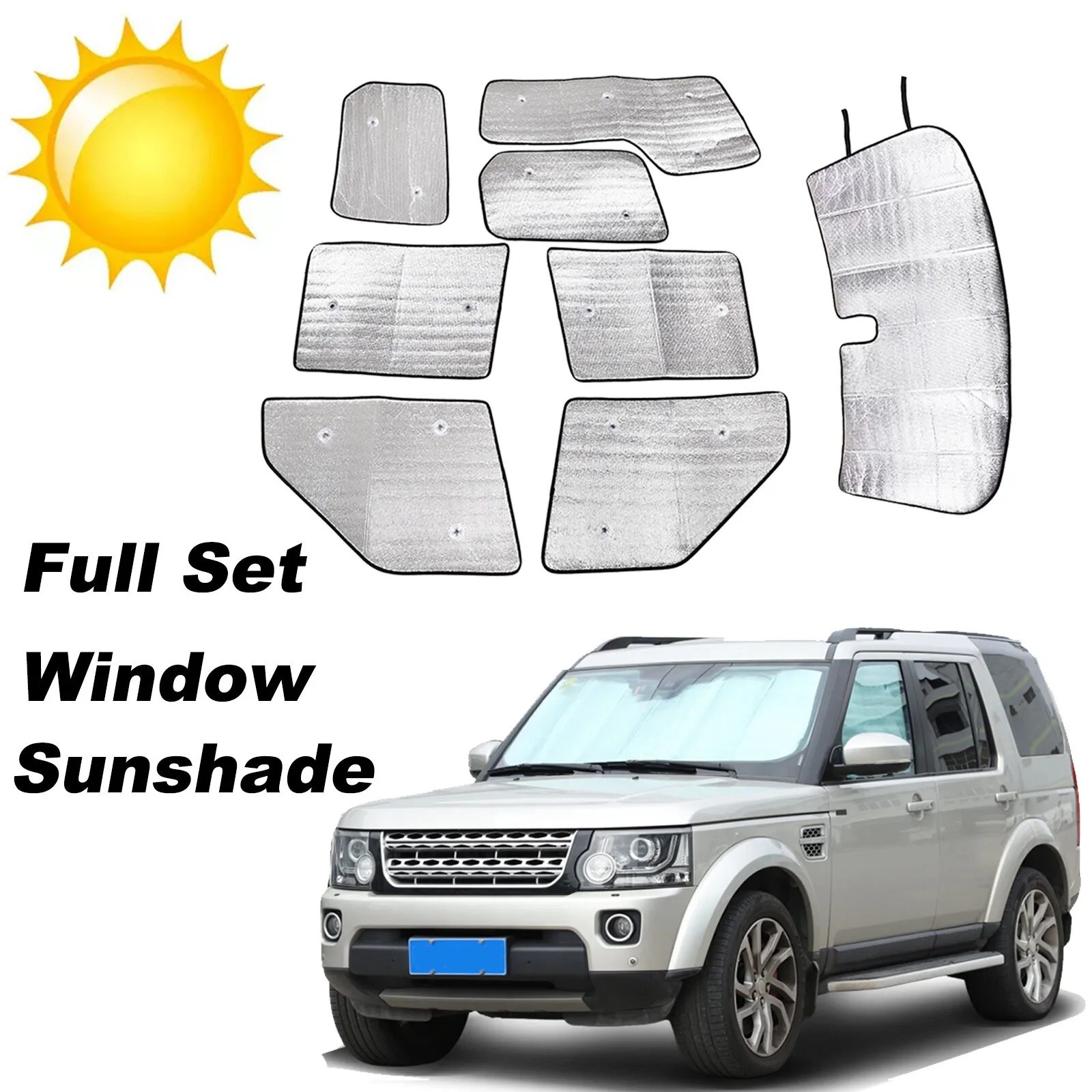

Полный комплект солнцезащитных козырьков для окон, блокирующих УФ-излучение, для Land Rover Discovery 4 10-16