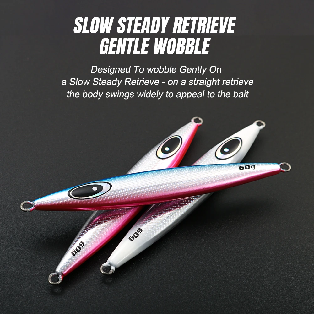 JIGGING PRO Metal Jig Fishing Lures  40g 60g 80g 100g Slow Wobble Sinking Jigging Lure Sea Fishing Lure Artificial Bait view 4