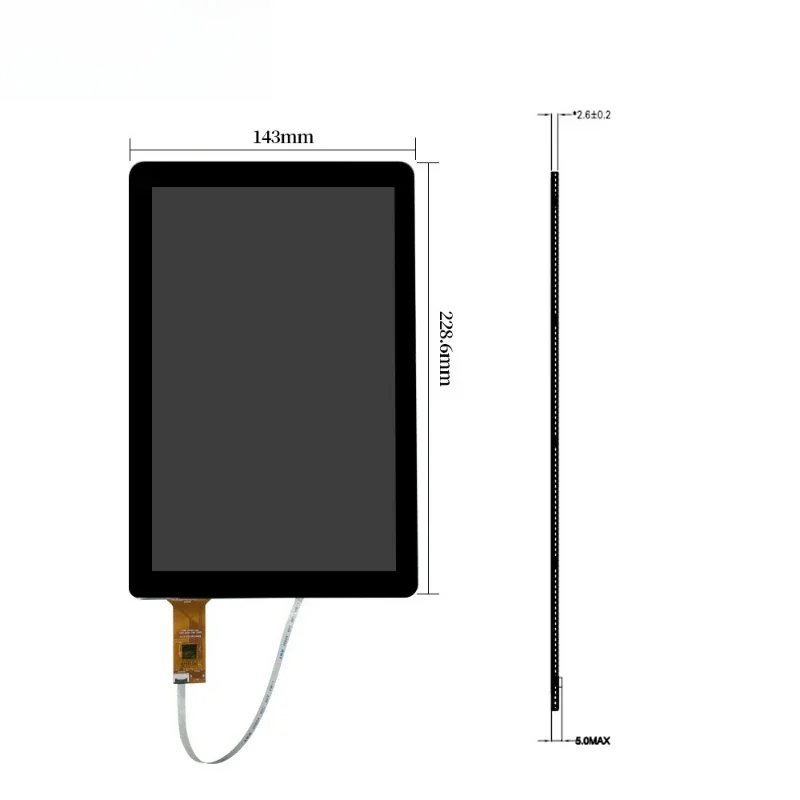 

New 10.1-inch 800 * 1280A gauge TFT display, elevator display, smart door lock LCD screen