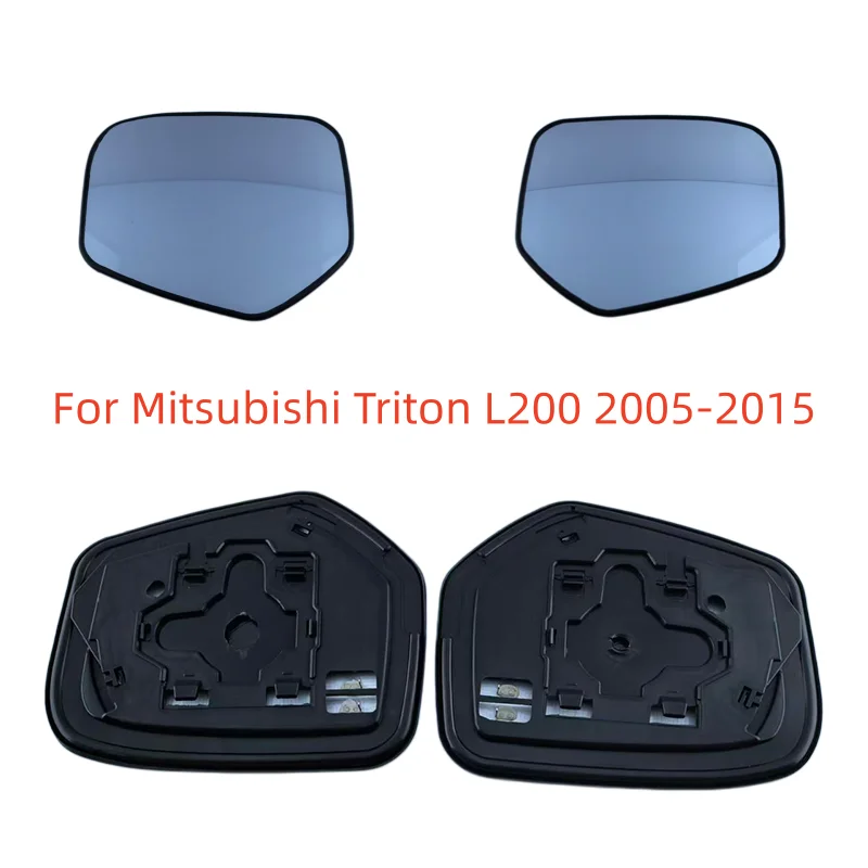 

For Mitsubishi Triton L200 2005-2015 Car Accessories Rearview Mirror Lenses Side Mirrors Reflective Lens Glass with Heating nwe