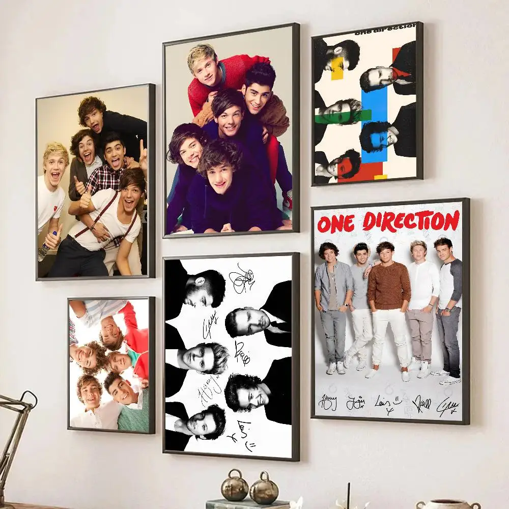 One D-Directions Poster Self-adhesive Art Room Entrance Restaurant Wall Decor Art Painting
