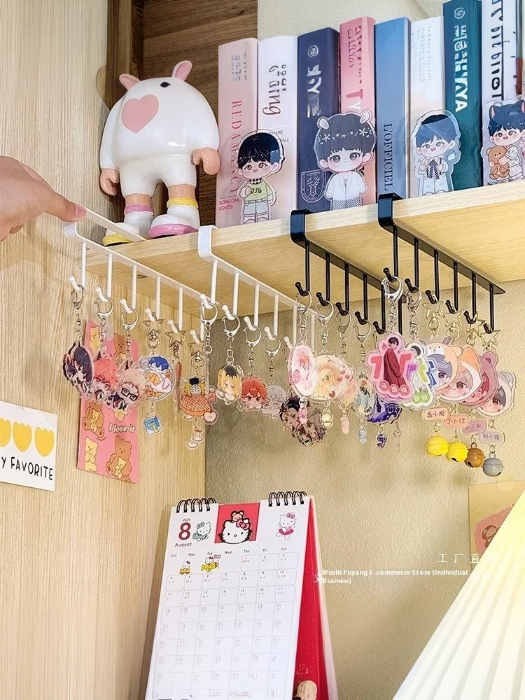 Schlüsselanhänger-Aufhänger, Anhänger-Displayständer, Aufbewahrungsregal, drehbarer Ständer, Haarband- und Seilhalter, Tischorganizer für Ohrringe und Uhren. – Detail 9