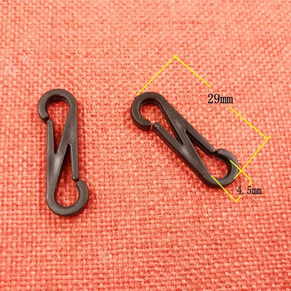 Jewelry Accessories 100pcs/set Keychain Plastic Buckle Small Carabiner Snap Glasses Chain Buckle Anti-lost Rope Hook