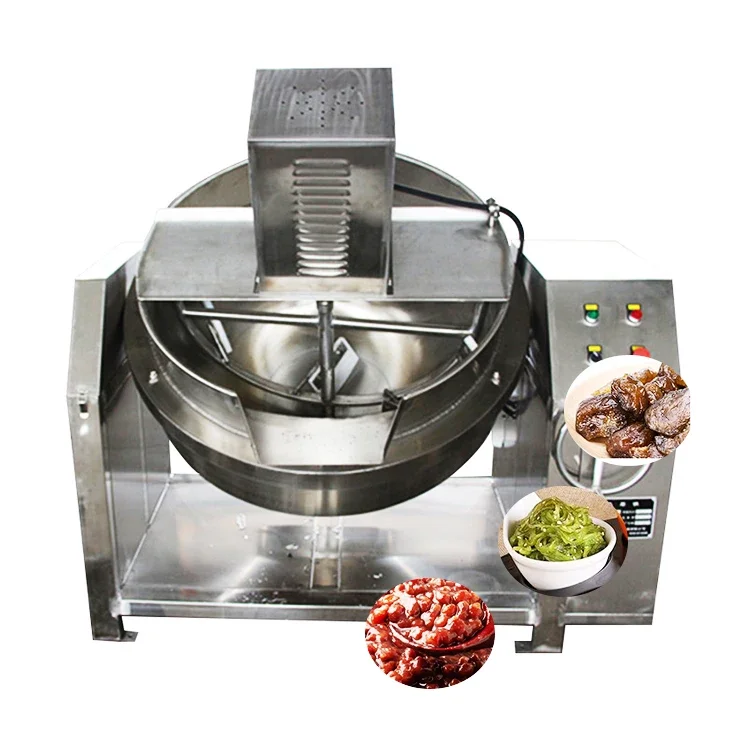 hot selling sauce cooking machine gas heating electric jacketed kettle wholesale gas cooking mixer