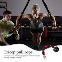 Triceps Rope Cable Attachment Biceps Strength Exercise Gym Home Fitness Equipment Tricep Pull Workout Training