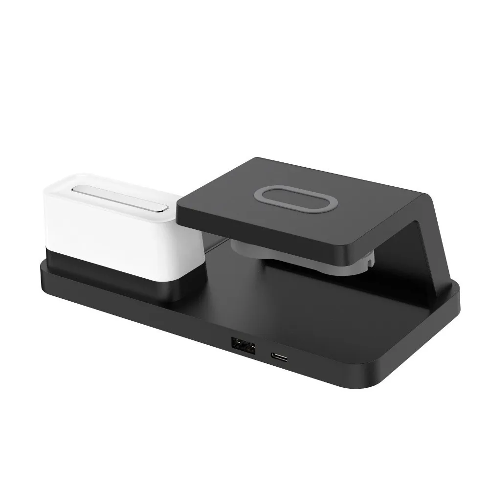 

Plastic Wireless Charging Clock Fast Charging LED Display Wireless Charger Clock Earphone Charging with Watch Stand