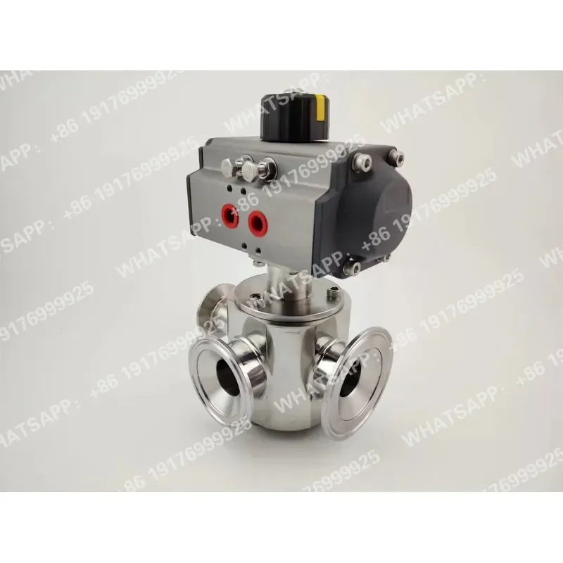 DN25 Pneumatic Ball Valve Three-way Filling Valve Automatic Filling Machine Steering Valve