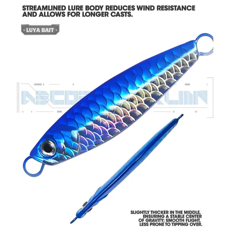 إغراء الجليد السنانير الطعوم الاصطناعية لوحة من الحديد لوحة الأسماك الصيد بعيدة الصب الأسماك سمك السلمون الماكريل عززت السنانير المزدوجة علف الاسماك