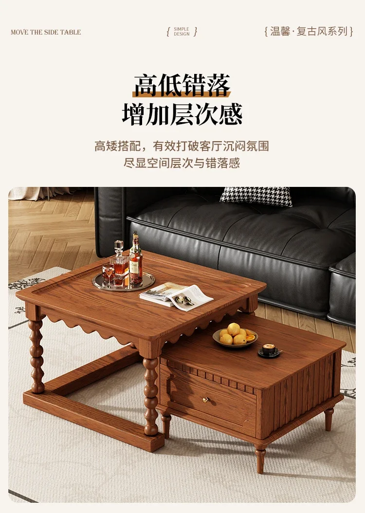 Unique Simple Coffee Table Space Saving Premium Elegant Luxury Side Table Quality Tiny Cute Stolik Kawowy Home Furniture