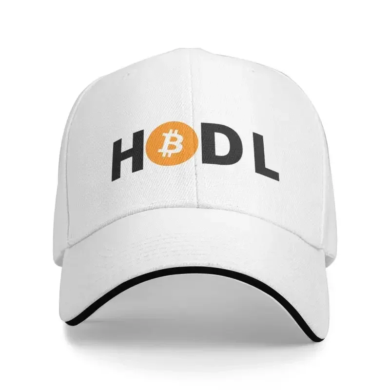 Klasyczna czapka z daszkiem Bitcoin Hodl dla mężczyzn i kobiet Oddychająca czapka sportowa BTC Cryptocurrency Dad Hat