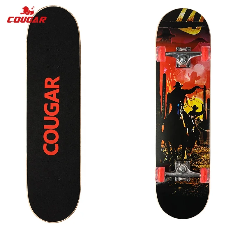 31 x8 Inch Complete Standard Skate Boards 9 Layer Maple Double Kick Concave Skateboards For Beginners Girls Boys Kids Adults