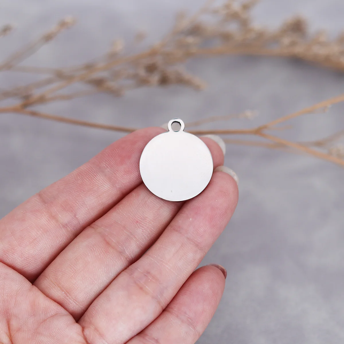 3 قطعة/الوحدة الإيمان من بذور الخردل الفولاذ المقاوم للصدأ الليزر محفورة كلمة سحر عالية البولندية مرآة سطح قلادة اليدوية الحرفية #5