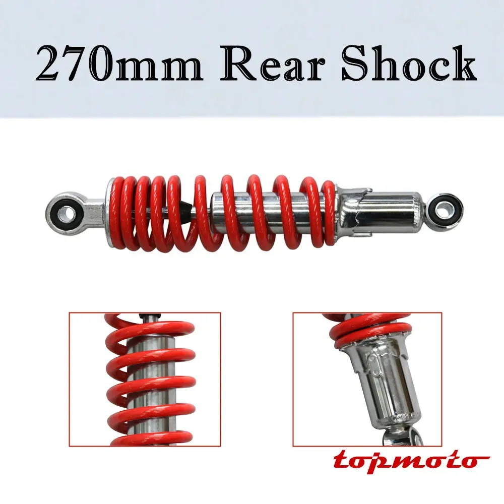 270mm Rear Shock Absorber for Dirt Pit Bike 50cc 70cc 110cc 125cc ATV Buggy kart not hydraulic