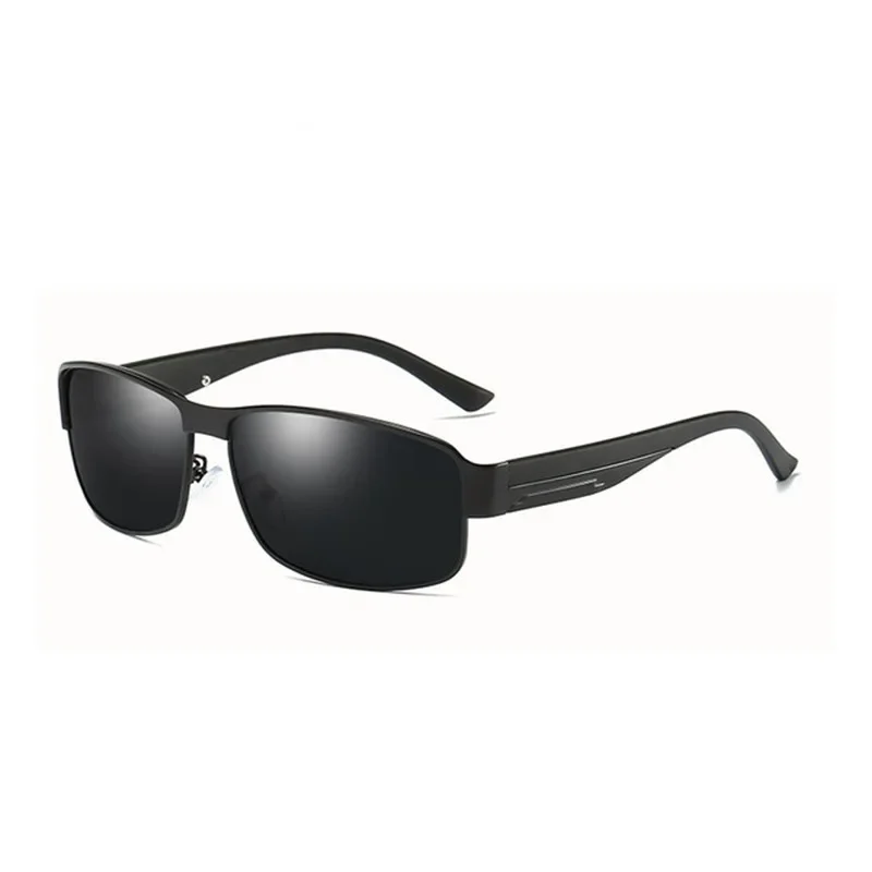 Gafas de sol polarizadas para hombre, montura de Metal, gafas de conducción ligeras para Conductor, pesca, día y noche