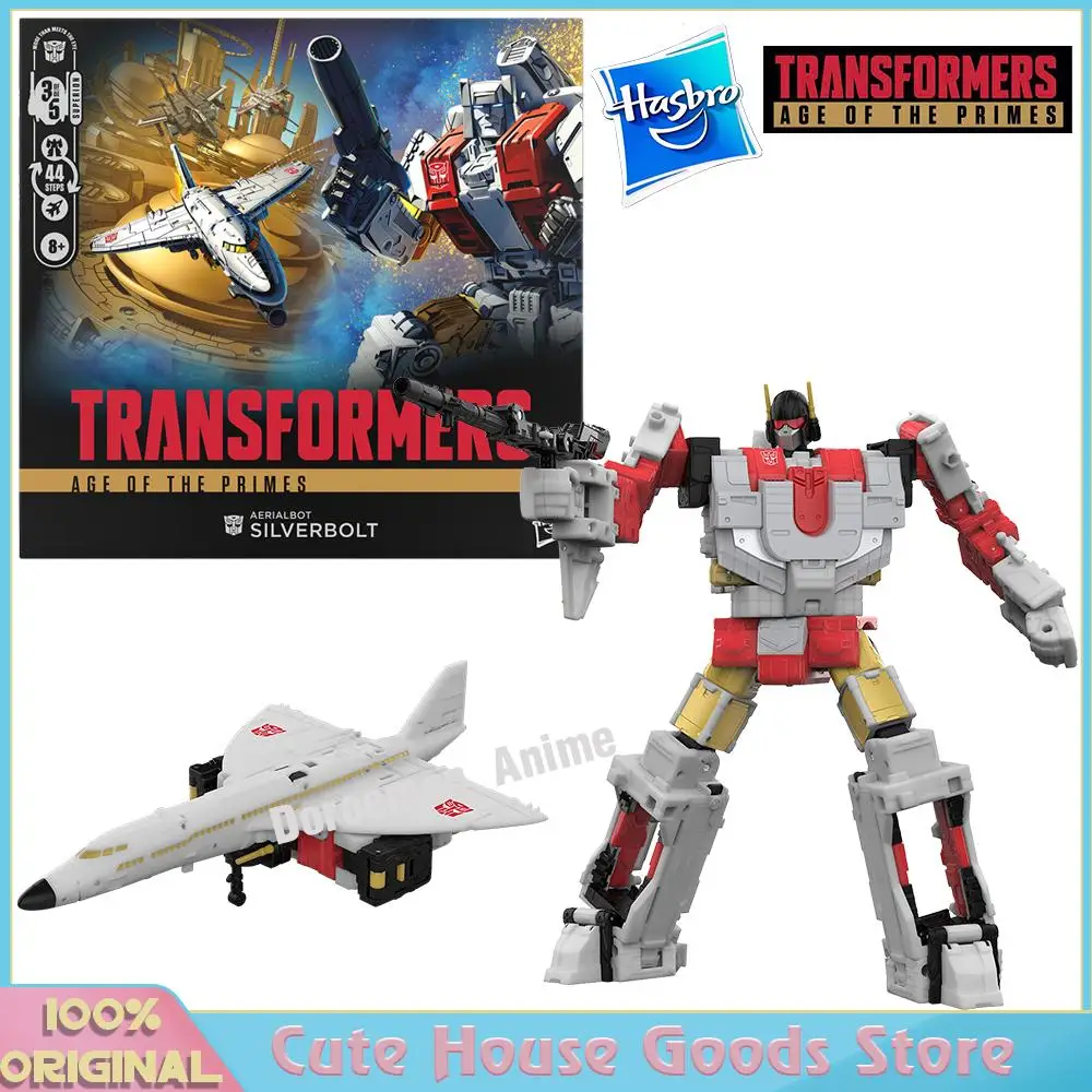 Disponibile originale Hasbro Transformers Age of The Primes Commander Class Aerialbot Silverbolt 17 cm Movie Action Figure Model Gift