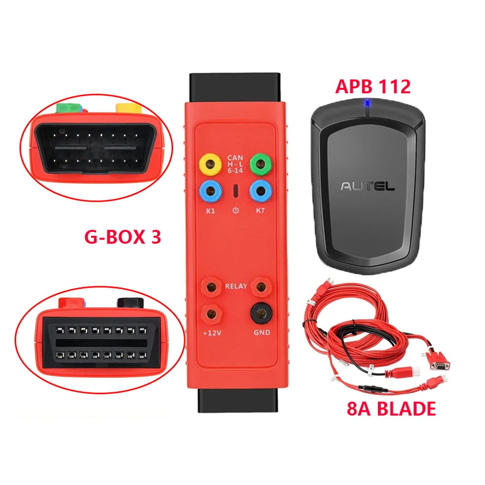 Autel MaxiIM G-BOX 3 Adapter & APB112 Smart Key Simulator For TOYOTA 8A BLADE AKL Kit Key Programmer Gbox3 For Benz All Key Lost