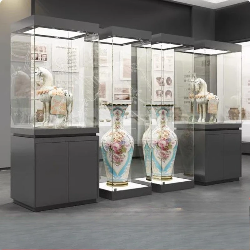 Museum Display Antique Cultural Relics Structure Art Museum Collection Display Cabinet