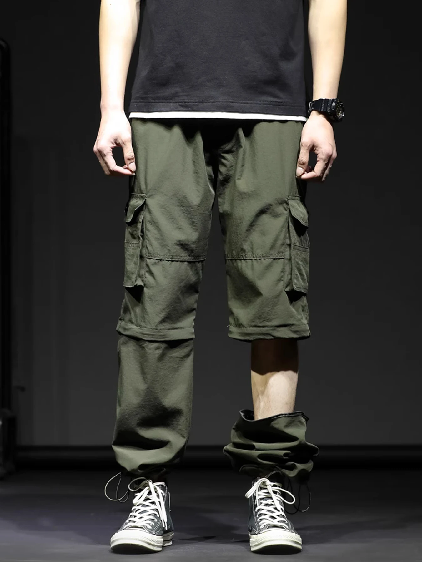 Loose cut American workwear pants trendy brand casual straight leg long pants retro spring and autumn men