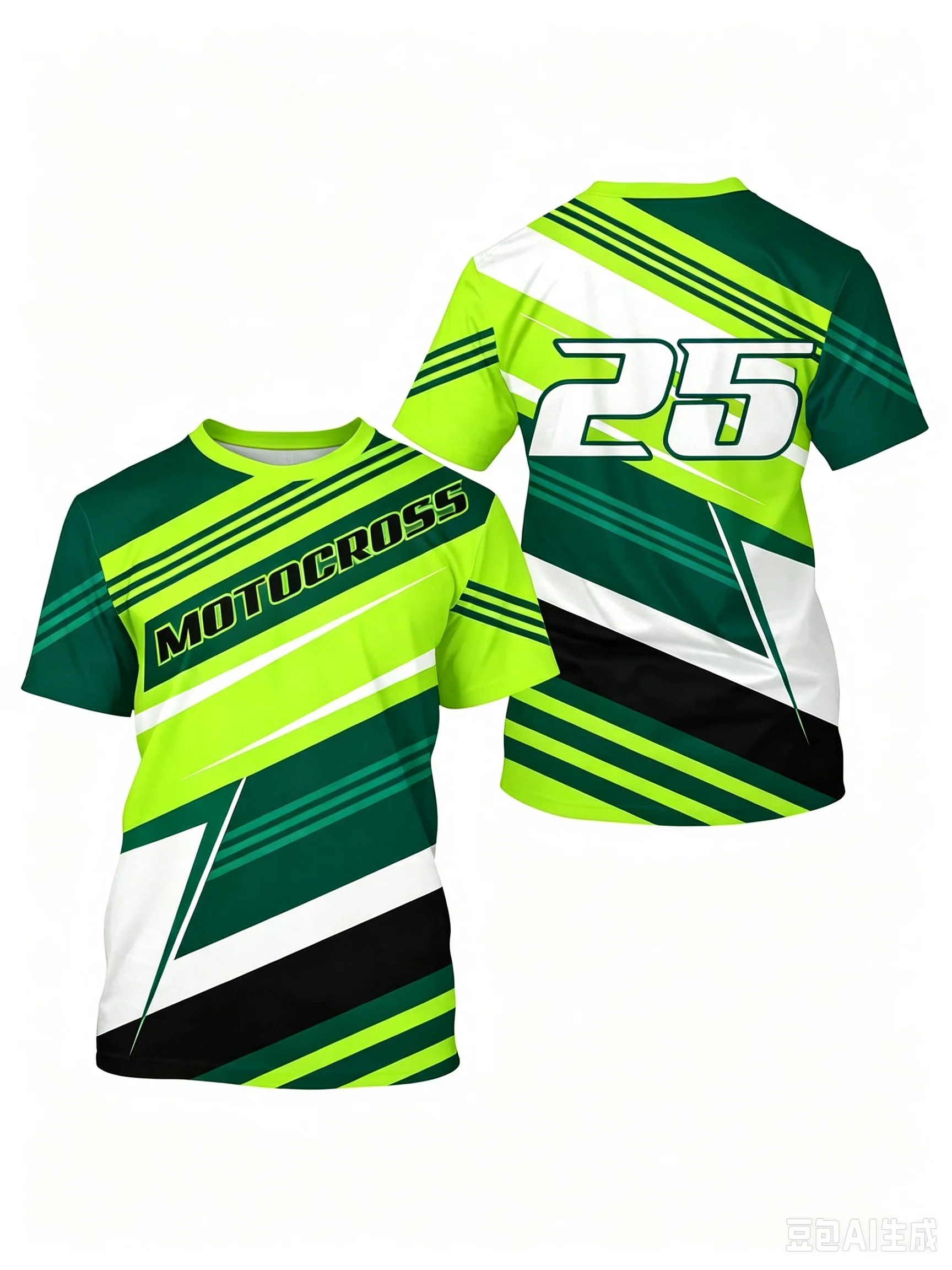 2026 New Men's and Women's MOTO Off-road Motorcycle Short-sleeved Outdoor Cycling Camping Fitness Family Tops