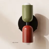 Modern Cream Style Wall Lamp Double Ended Bedroom Bedside Lamp Children's Room Study Art Lights Minimalist Creative Wall Sconce