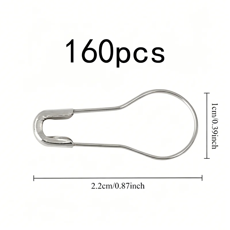 160 pcs Gourd Safety Pins, Durable Iron Material, suitable for DIY Craft Projects, Rust Resistant Finish